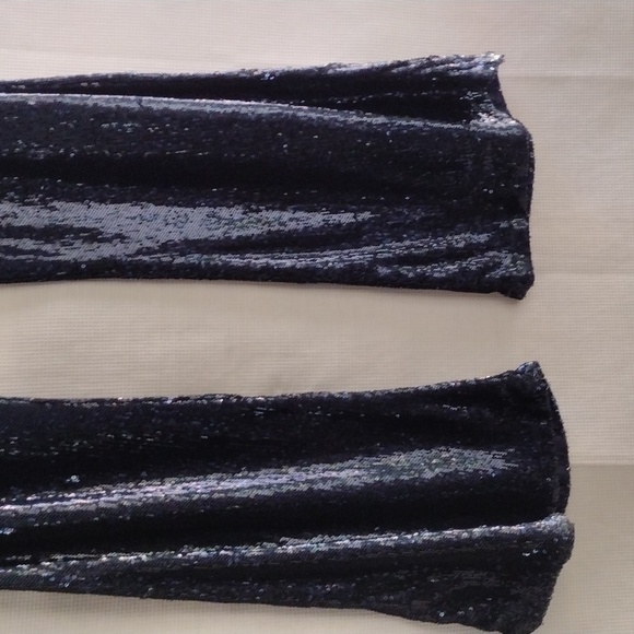 Free People Midnight Sequin Flare Pants - Picture 7 of 12